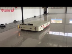 Koła kuwane 20tony Automatyczny bieg Ciężki sprzęt do obsługi materiałów Elektryczny wózek płaski