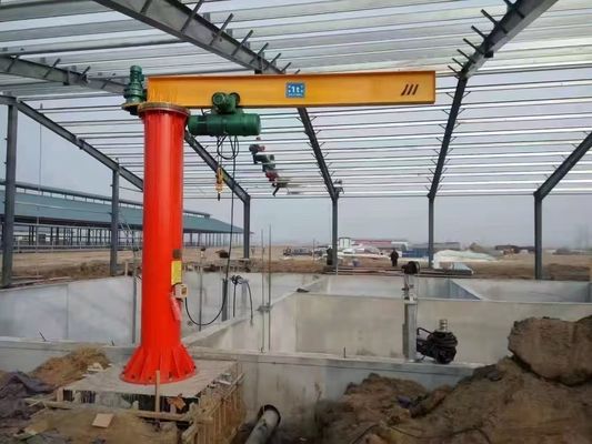 Podnoszący żuraw typu jib klasy A5 o pojemności podnoszenia 500-1000 kg i prędkości podnoszenia 0,8-8 m/min w wymagających środowiskach pracy