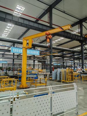 Podnoszący żuraw typu jib klasy A5 o pojemności podnoszenia 500-1000 kg i prędkości podnoszenia 0,8-8 m/min w wymagających środowiskach pracy